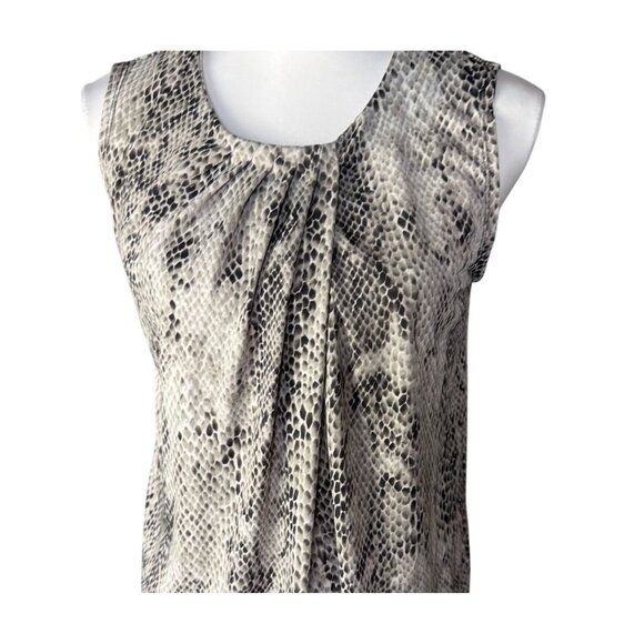 Anne Klein Python Print Sleeveless Blouse Women's M - Picture 2 of 8
